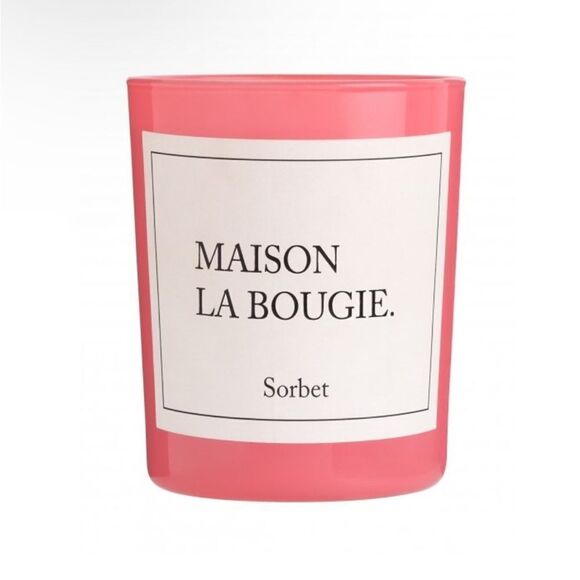 Maison La Bougie Paris Sorbet Candle in Rose, glacé & fraise. 6.34 ounces, NIB! - Picture 2 of 9